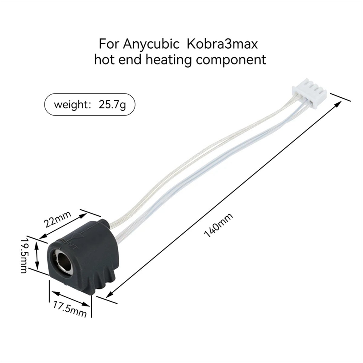 Hotend 0.4Mm - A64I Für 3 Max Hotend Integrierte