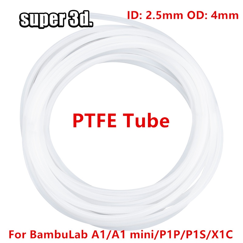 Bowden Tube - 1/2/50M Bambu Lab PTFE-Schlauch ID 2,5mm