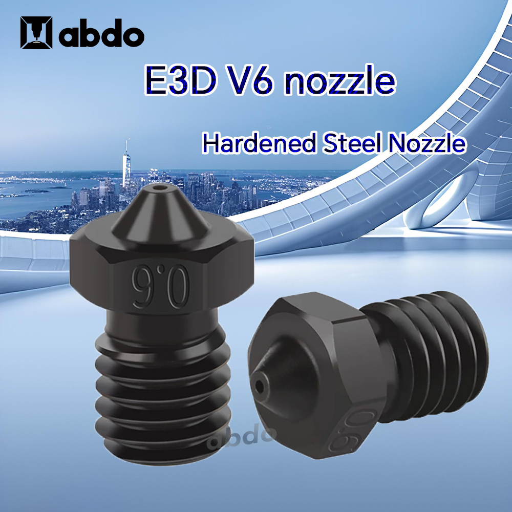 Nozzle Tungsten - E3D Düse 0,2/0,4/0,6/0,8mm Gehärtete Stahldüsen für