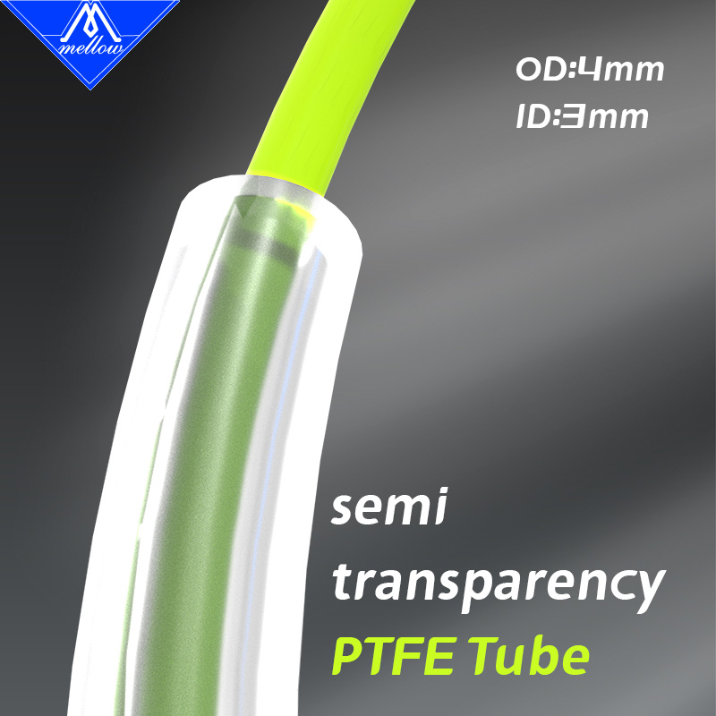 Bowden Tube - Sanfter halbtransparenter ID3mm OD4mm PTFE-Schlauch Teflonto
