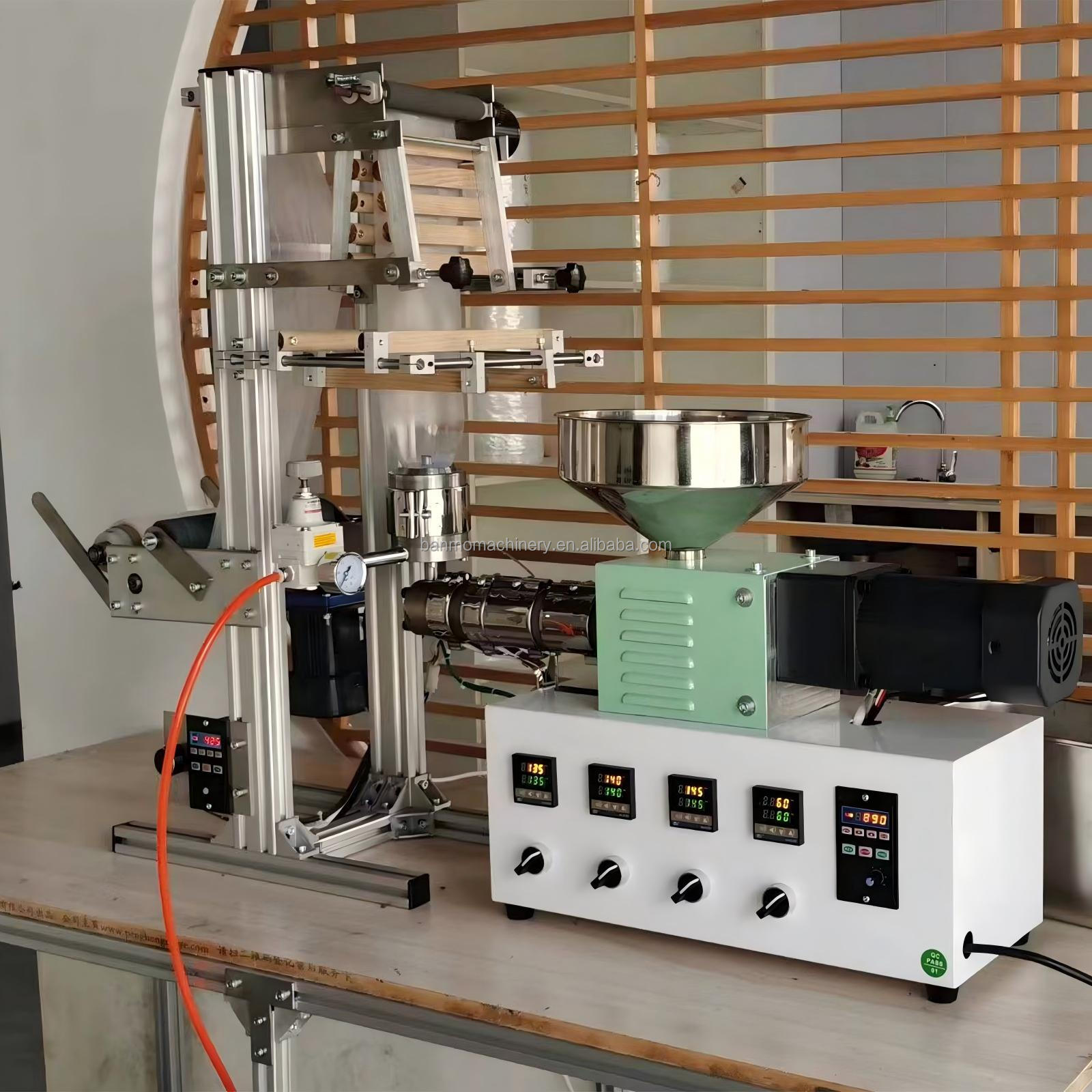 Extruder - Experimentelle Kleine MINI-Blasextruder-Kunststofffolien-Extrusionsmaschine zur Herstellung von
