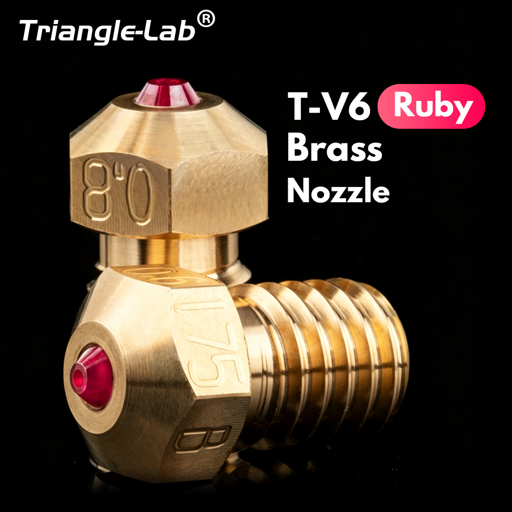 Nozzle Tungsten - Trianglelab ® T-V6, vergoldete Kupfer-/Messingdüse mit