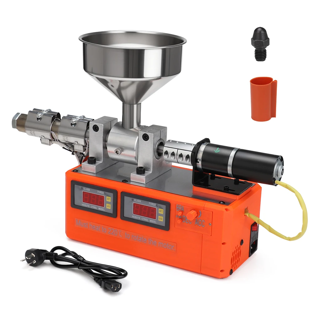 Pla Filament - Kleiner Einschnecken-Kunststoffextruder, Desktop-Recyclingmaschine für 1,75 mm/2,3