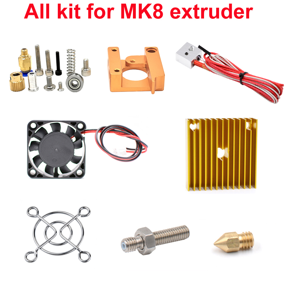 Filament 1.75 - MK8 Extruder-Kits J-Head Hotend Düse 0,4mm