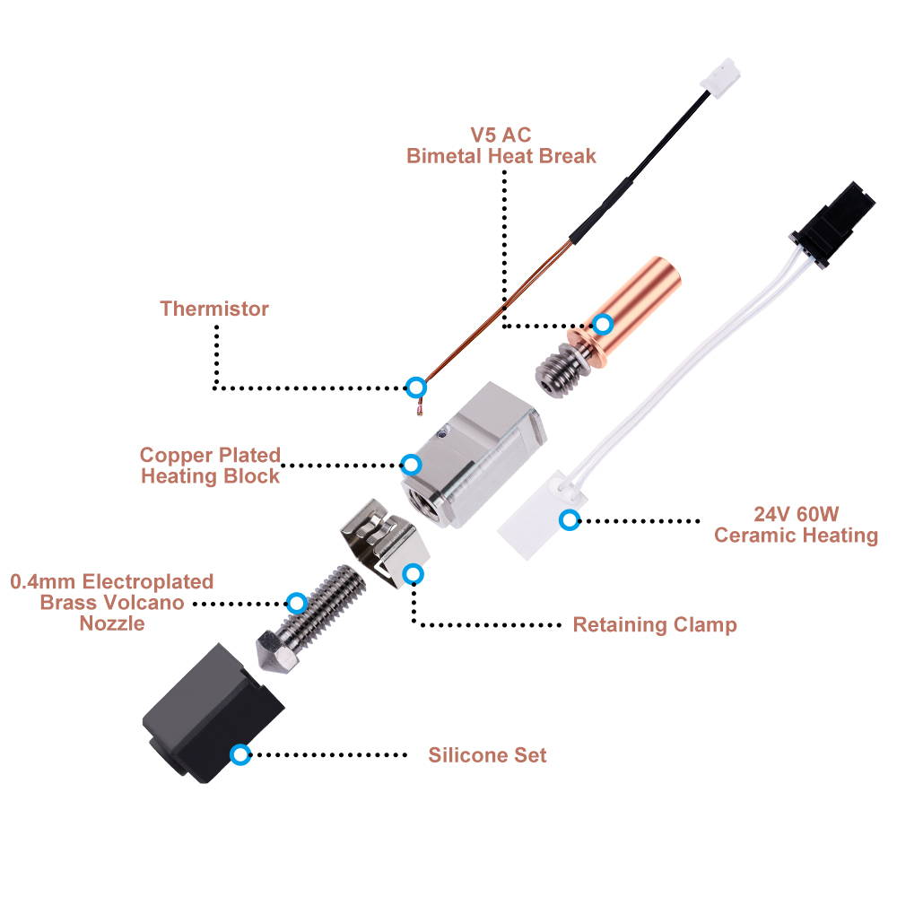 Hotend-Kit für Anycubic Kobra  – Hotend Assembly Bewertung und Preis