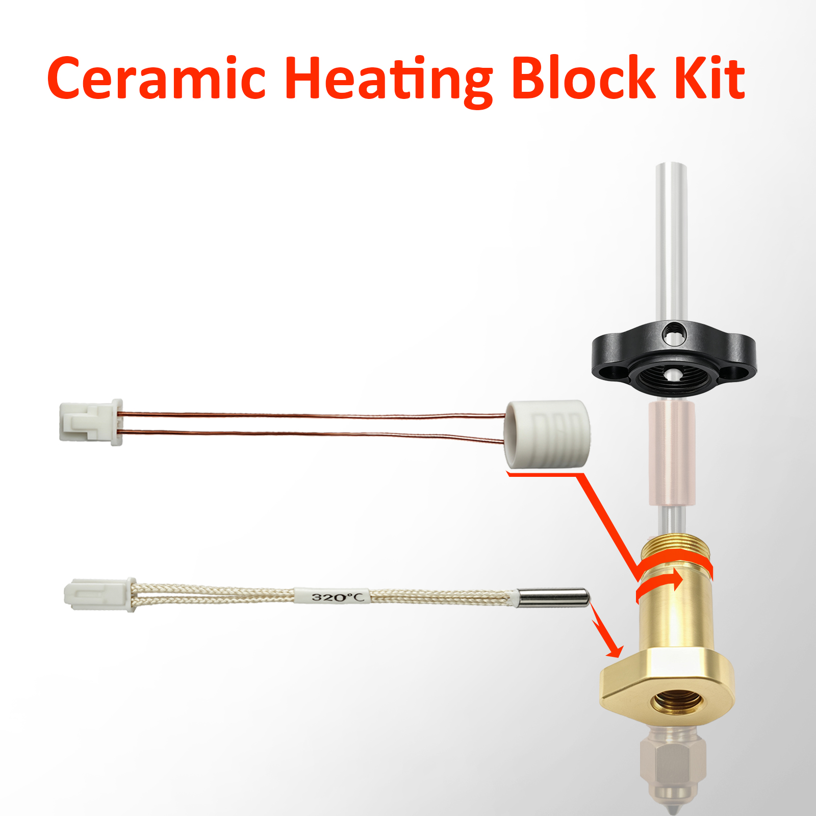 Verbessertes 24V 60W Keramik-H – Hotend Assembly Bewertung und Preis