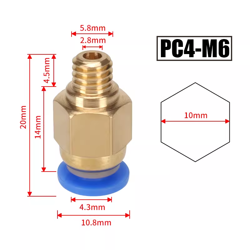 10 Stück/Set PC4-M10 Pneumatis – Filament 1.75 Bewertung und Preis