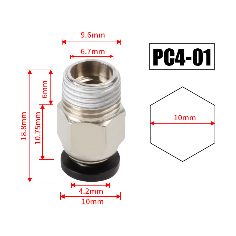 10 Stück/Set PC4-M10 Pneumatis – Filament 1.75 Bewertung und Preis