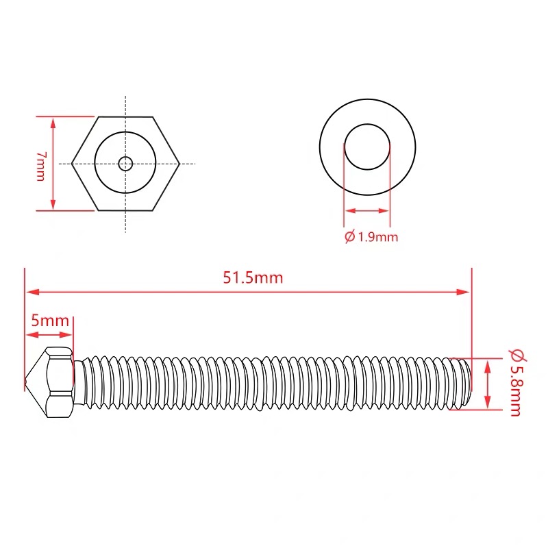 Erweiterte Super Volcano Messi – Printer Nozzle Bewertung und Preis