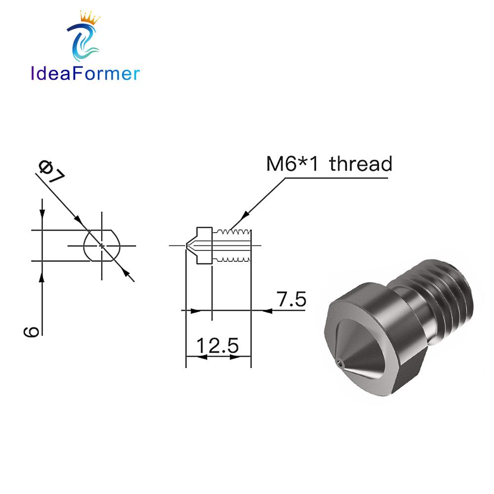 V6 Düse aus gehärtetem Stahl 0 – Nozzle Tungsten Bewertung und Preis