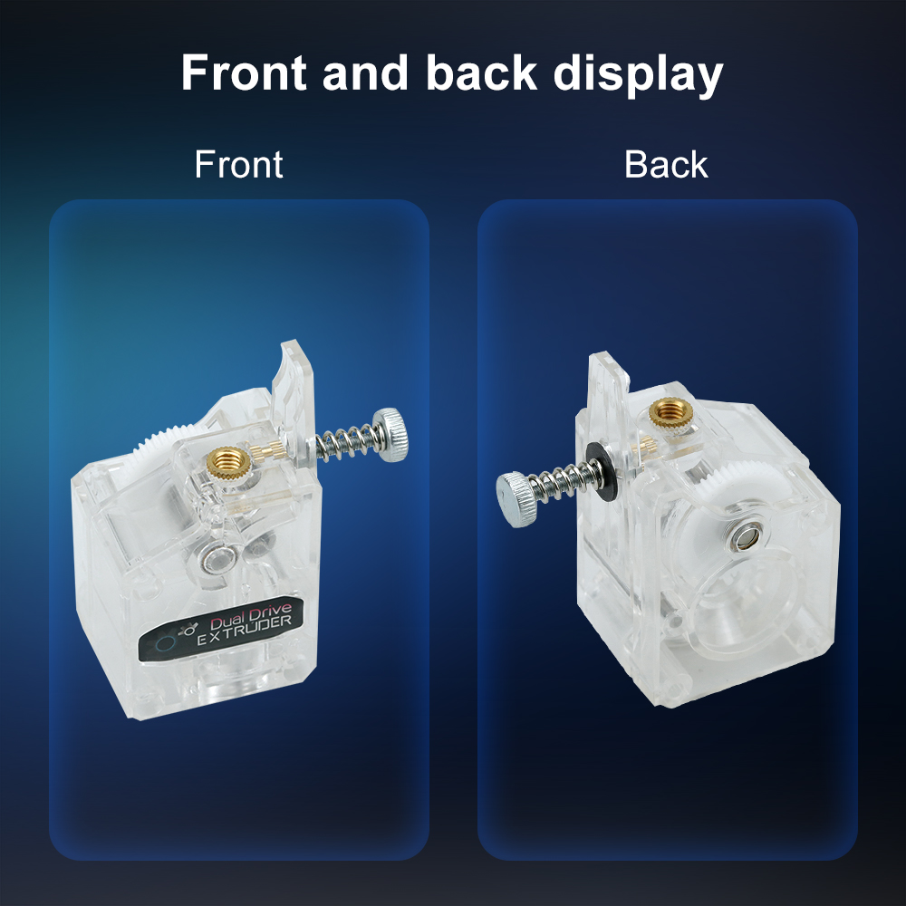 Transparentes DDB Dual Drive G – Direct Drive Extruder Bewertung und Preis