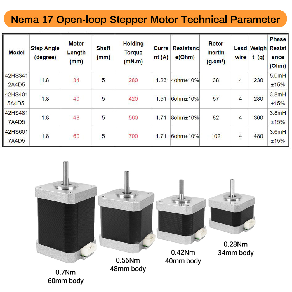 Nema17 Schrittmotor 42 Motor 4 – 3D Printer Bewertung und Preis