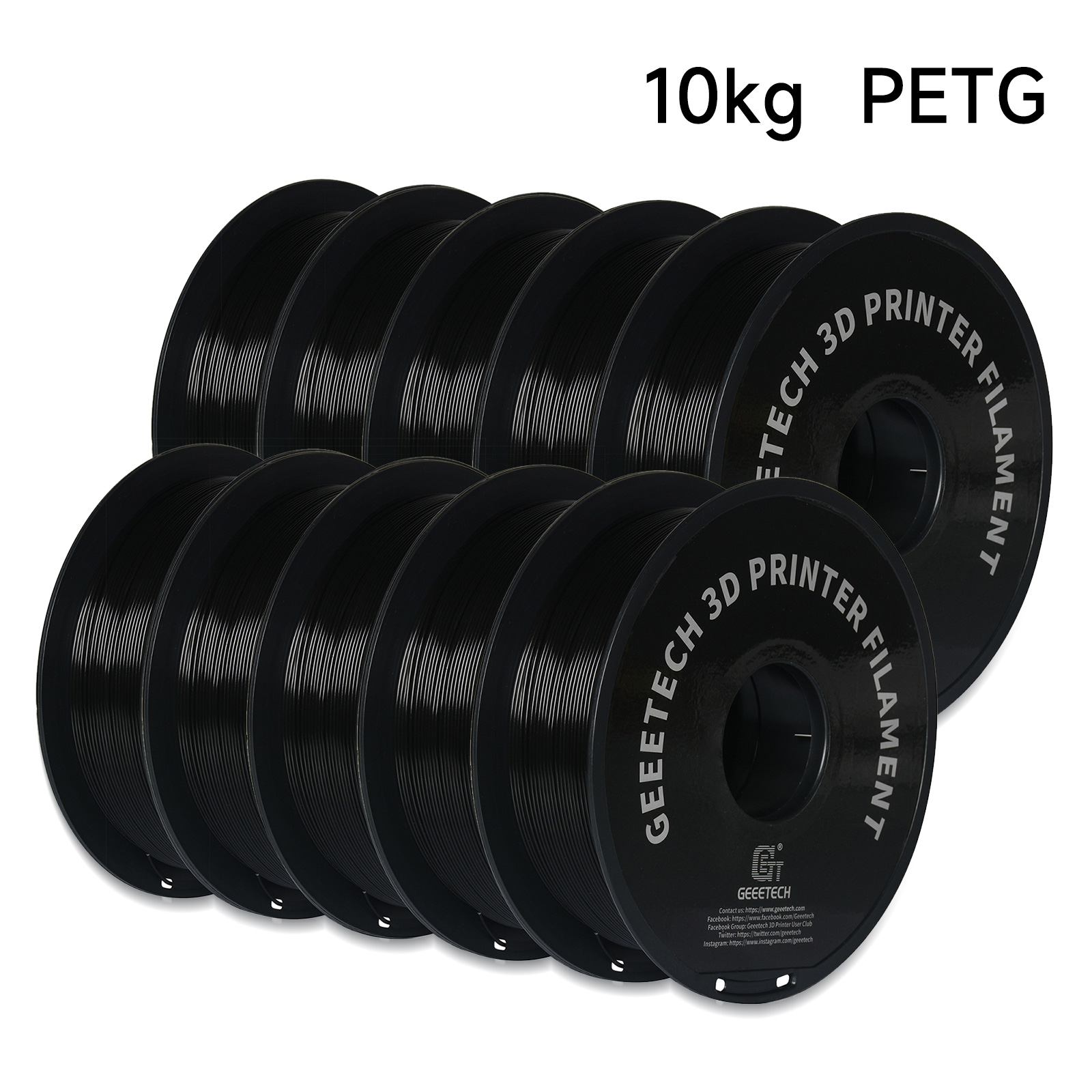 GEEETECH 10 kg in einer Box ma – Filament 1.75 Bewertung und Preis